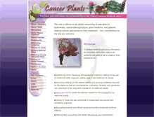 Tablet Screenshot of cancerplants.com